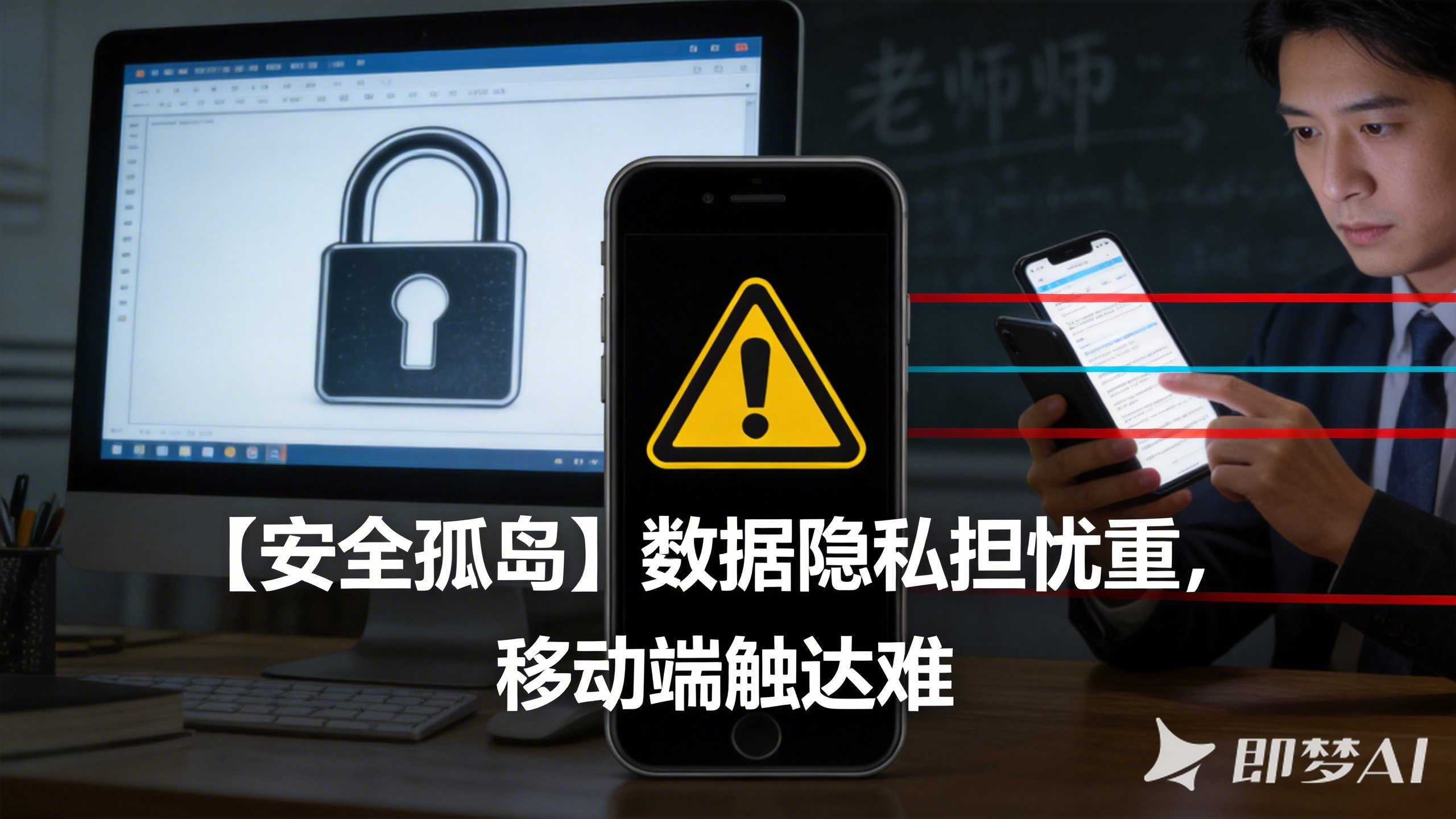安全孤岛痛点示意图
